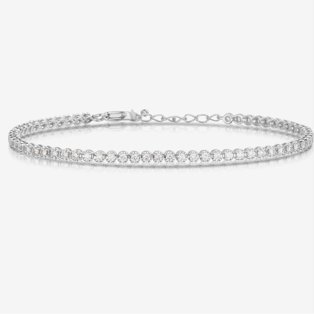 Ring concierge Mini Diamond Tennis Bracelet eternity silver